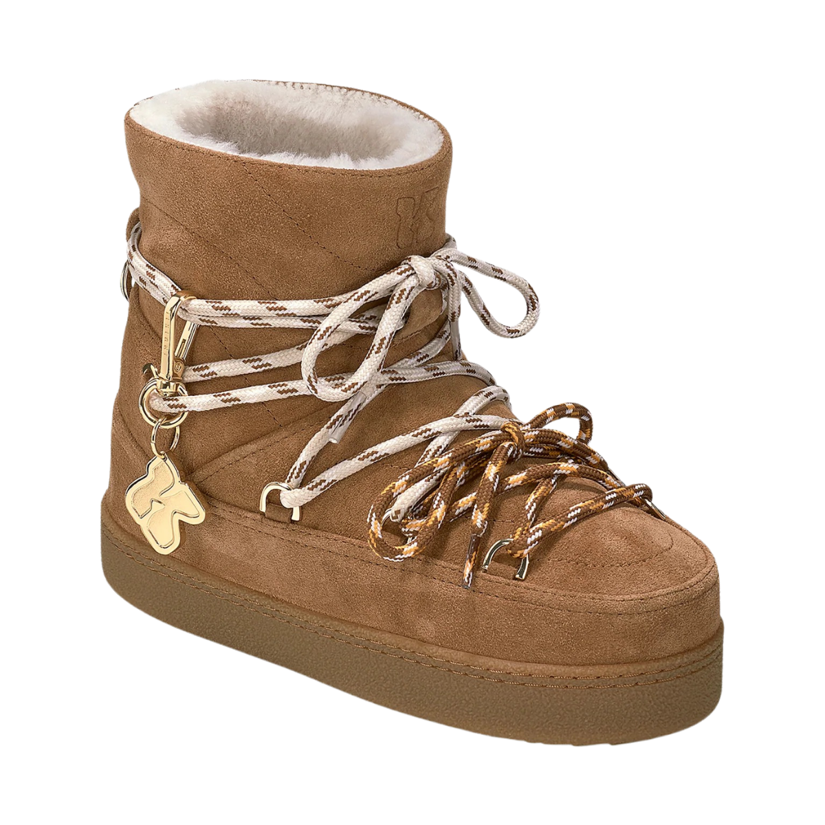 Quilted Suede - Brown