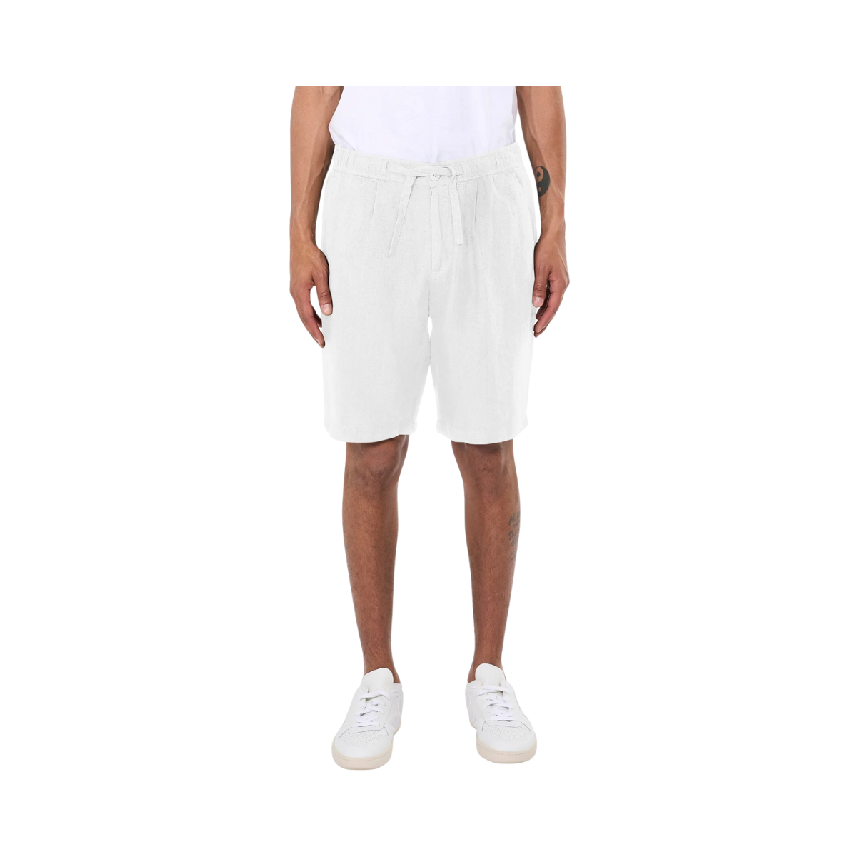 Loose Linen shorts - Bright White