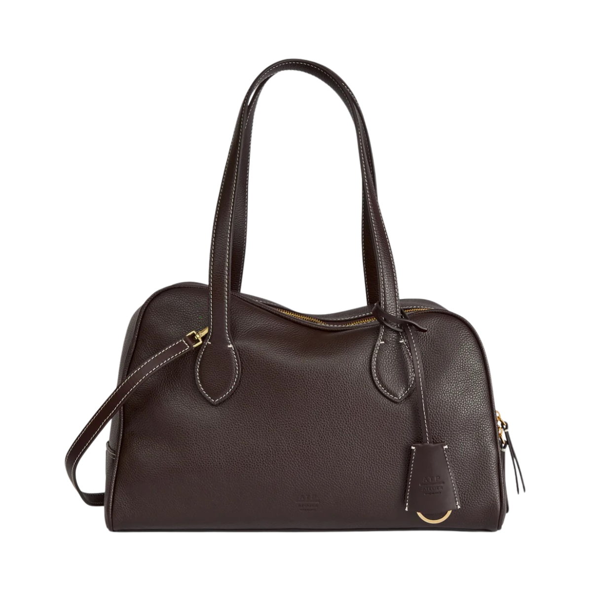 Noale Leather Handle Bag - 1062 Walnut