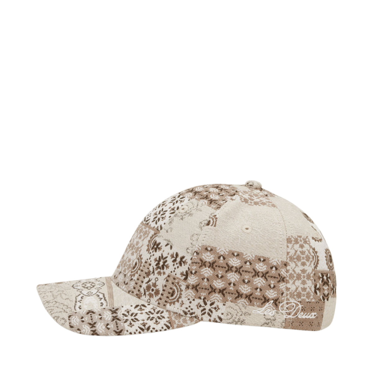 Patchwork Jacquard Baseball Cap - 815 Light Sand