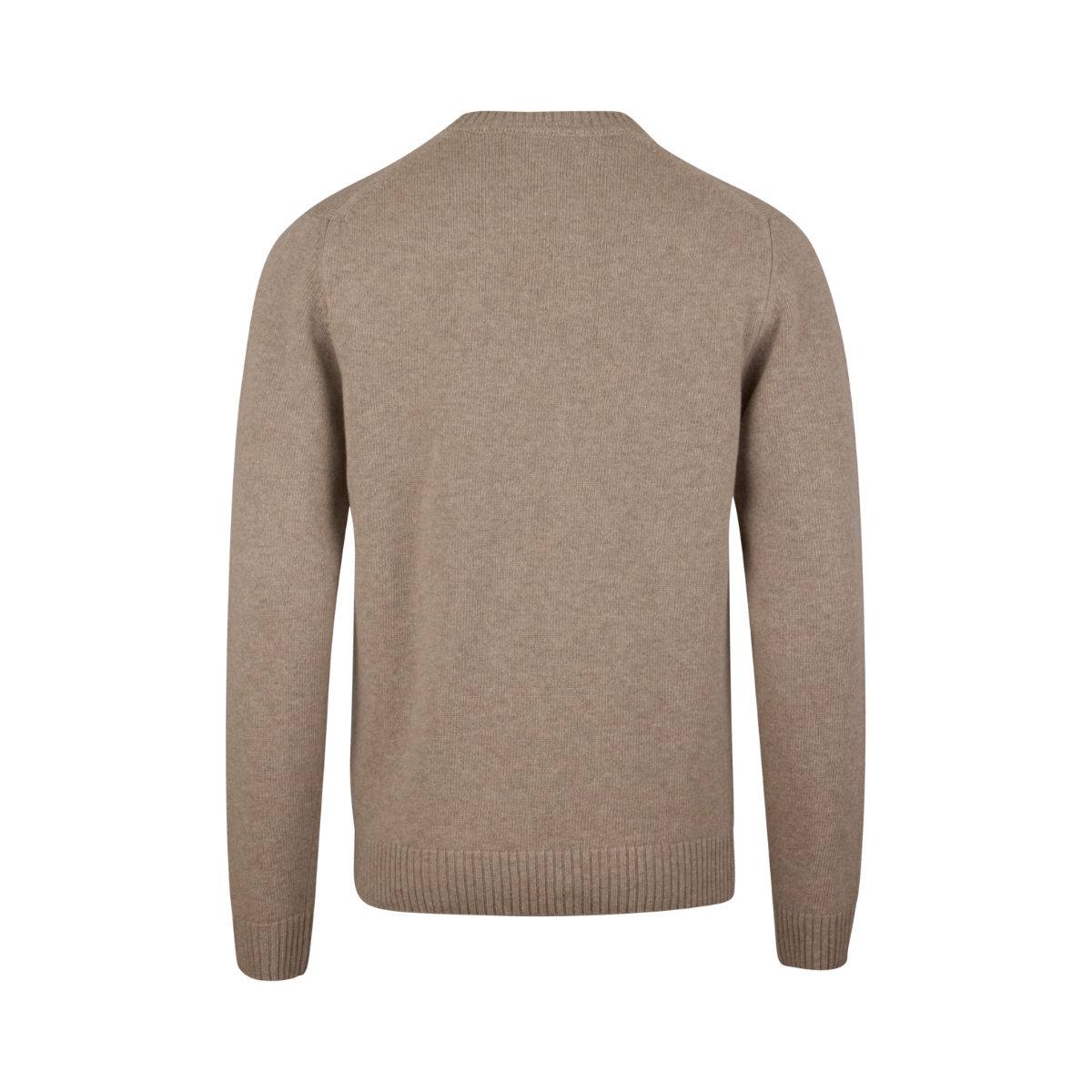 Sweater Knitted Crew Neck - Light brown