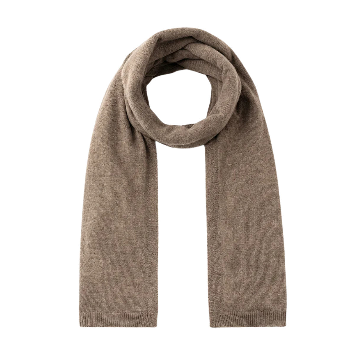 N-Niva Knit Scarf - Brown Melange