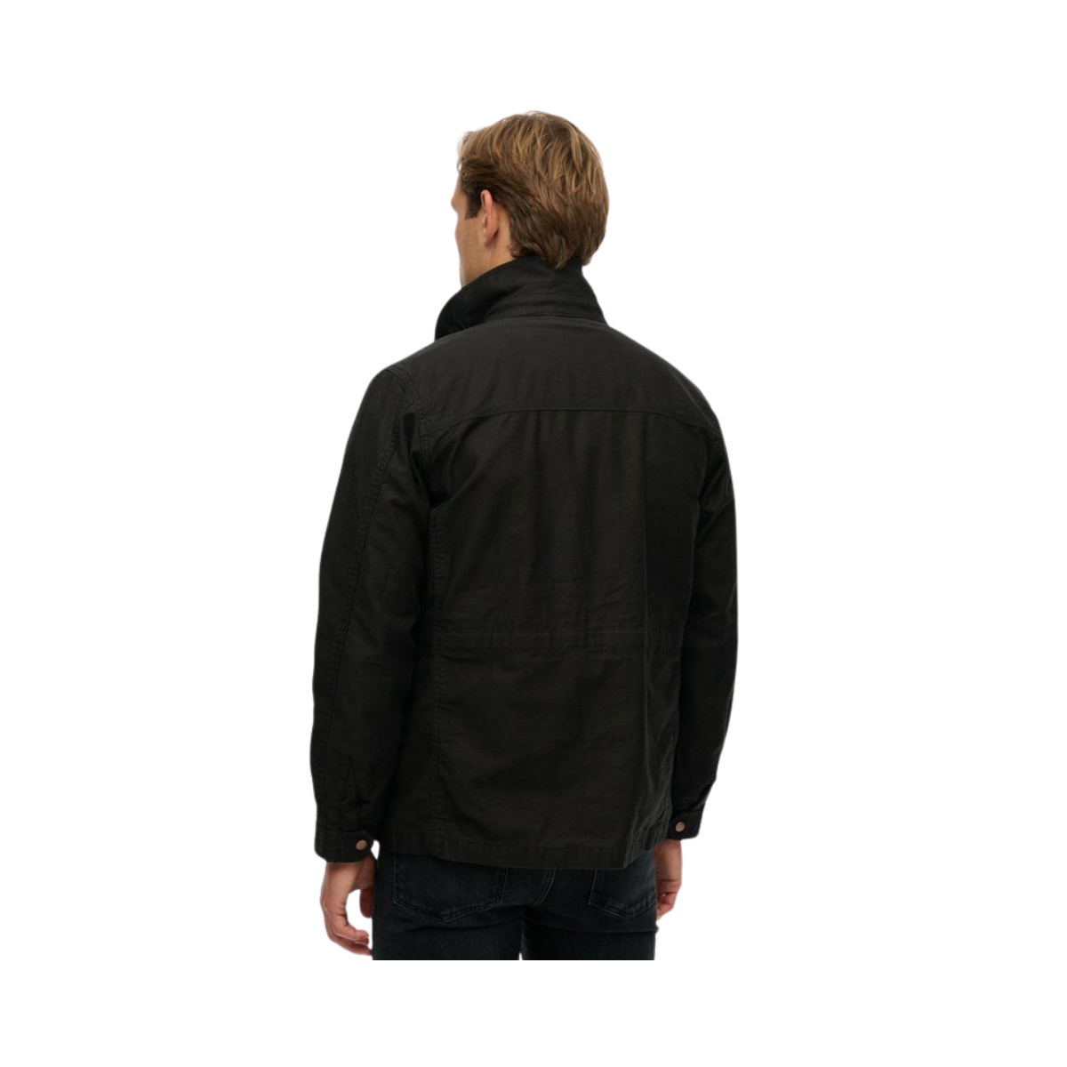 Collared M65 Jacket - 12A Jet Black