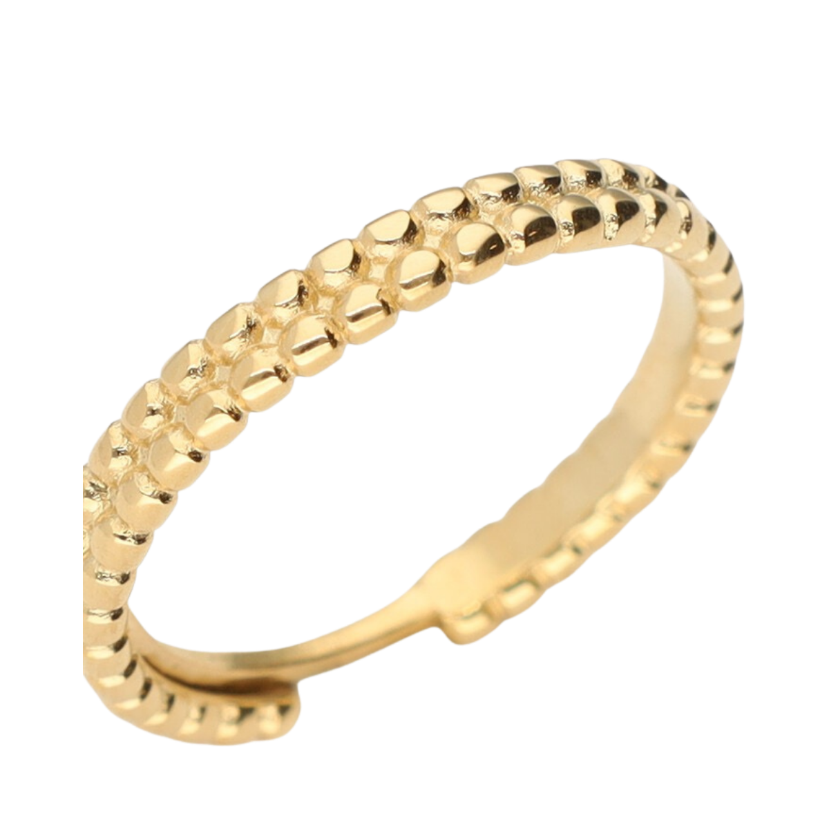 Ring Os Dubble Dots - Gold