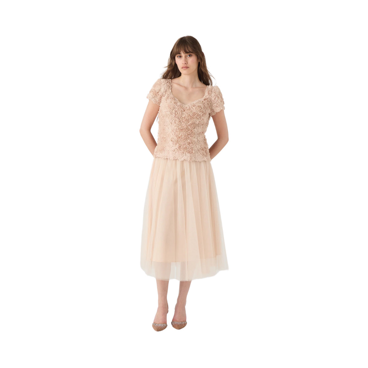 261 LOUISE TOP - LIGHT BEIGE