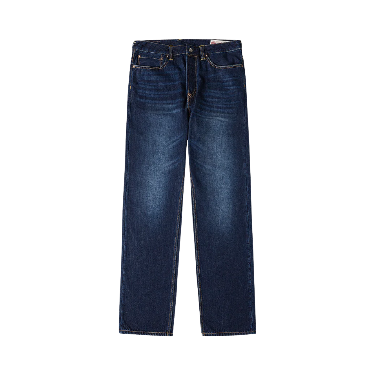 Ecru Seagull Printed Pocket Jeans - RAW INDIGO