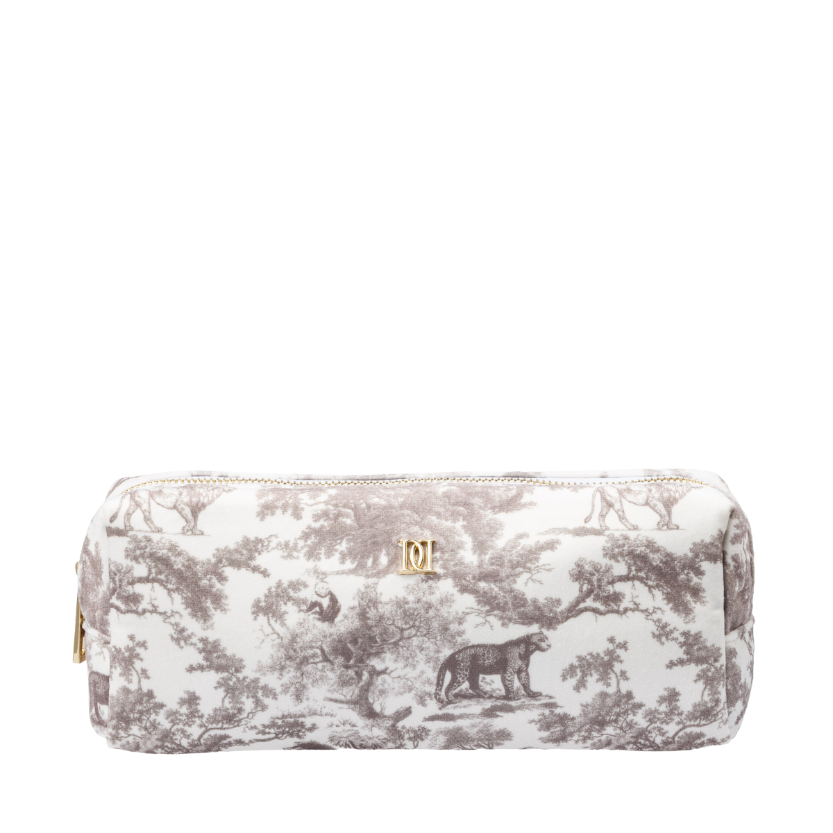 Velvet Tool Pouch - Warm Taupe Savannah Pattern