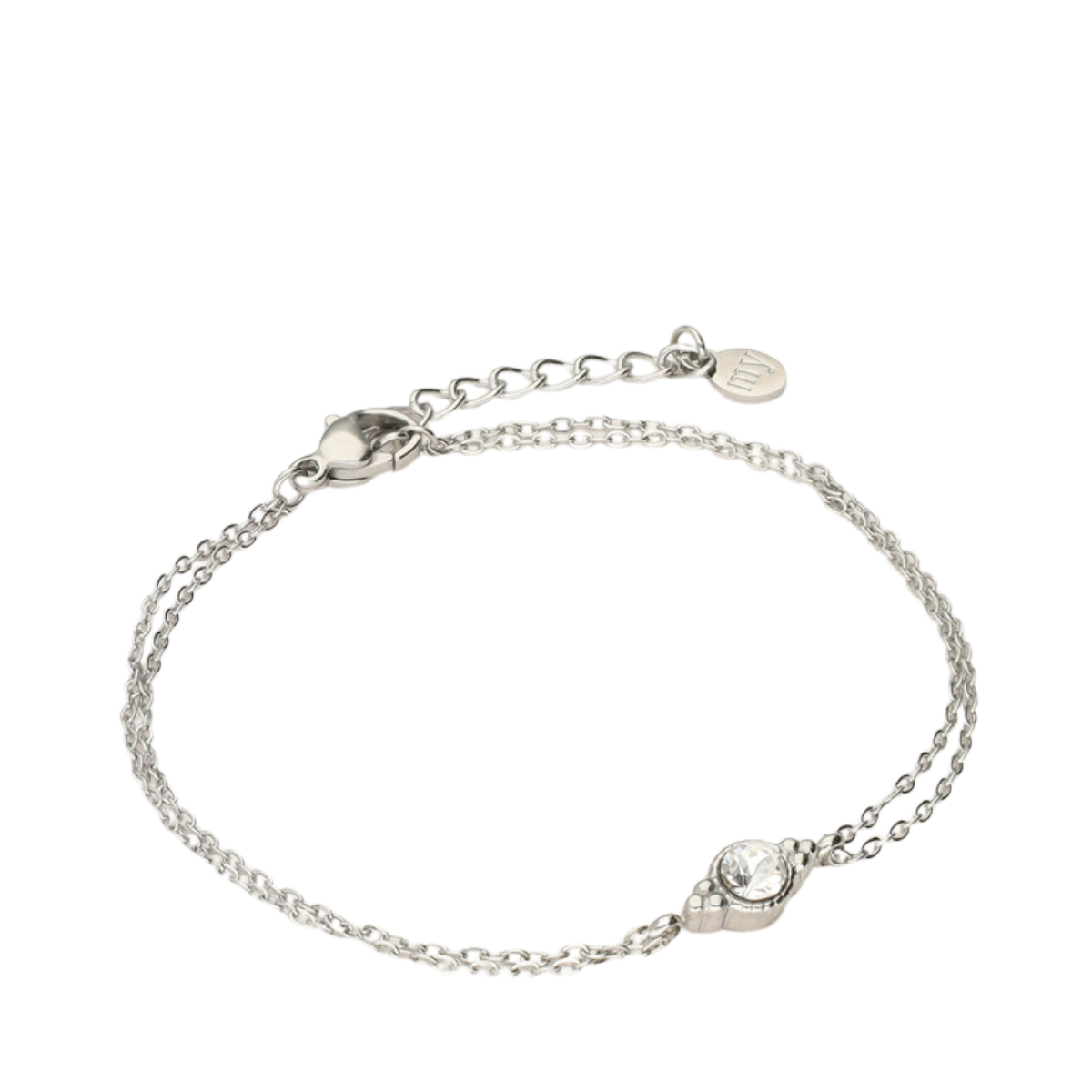 Bracelet Gifting Chain Strass - Silver