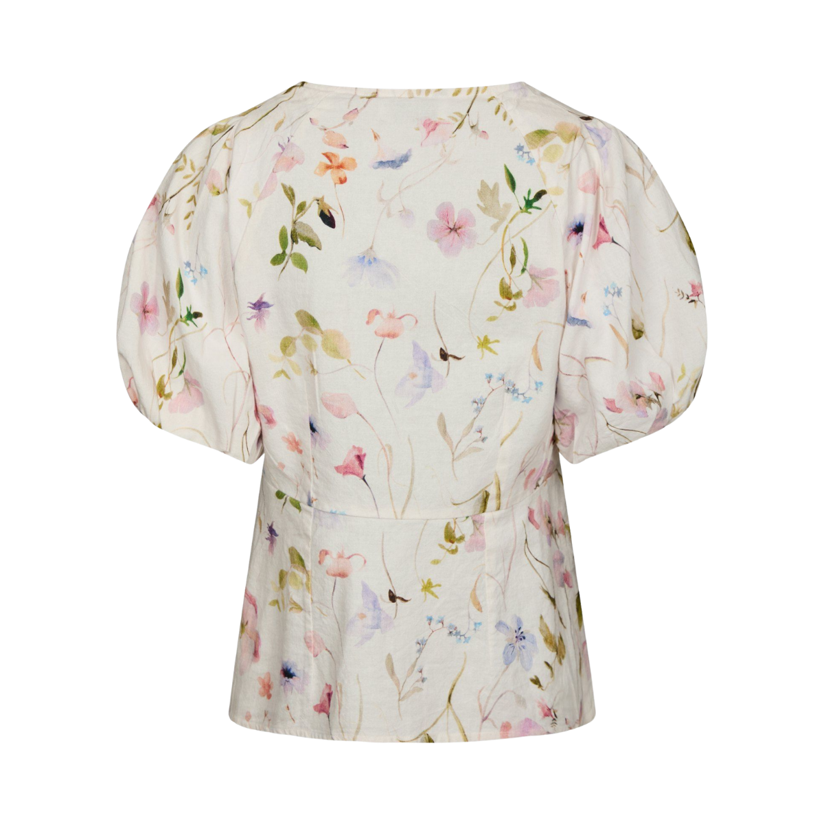 Irina Flower Blouse - Off White