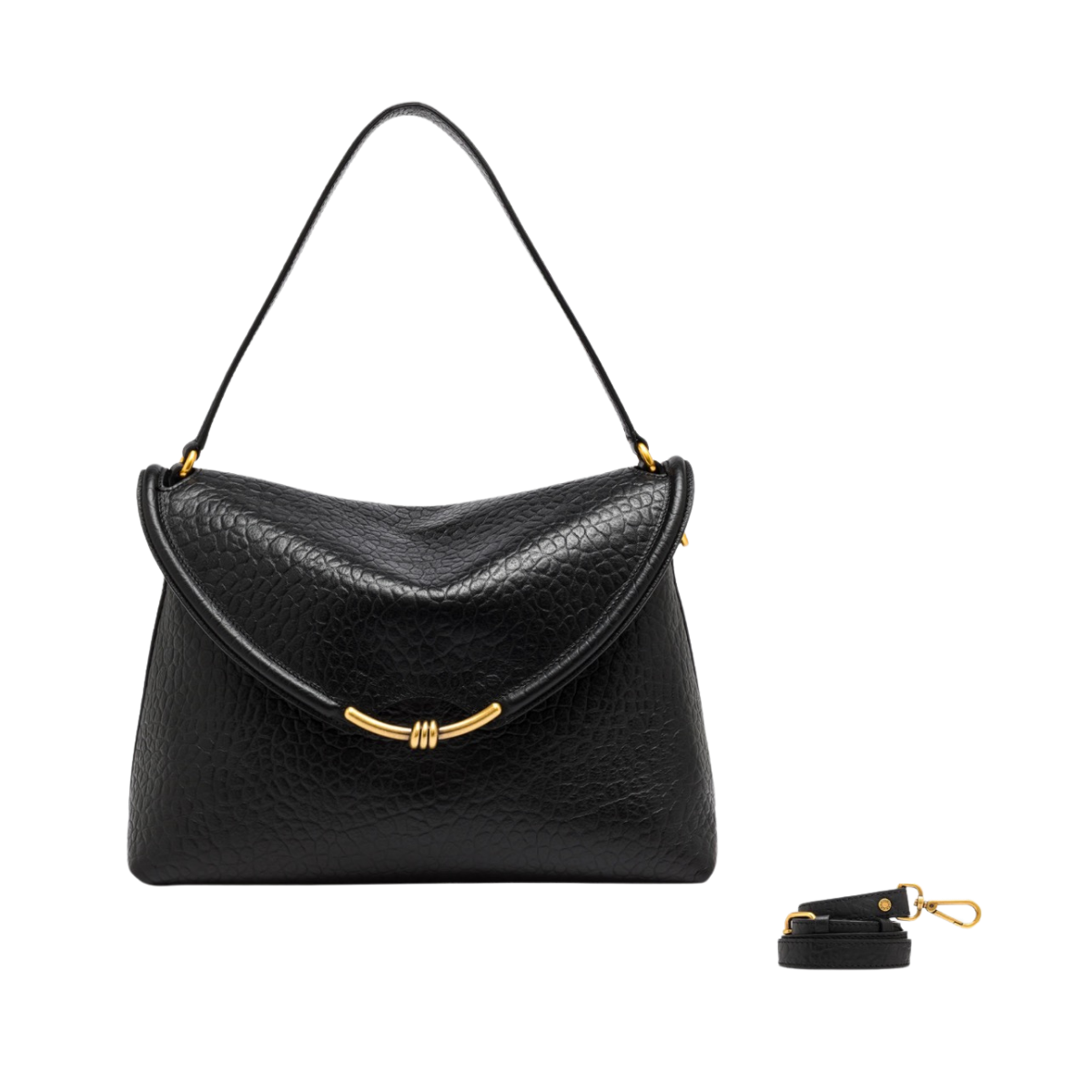 Bea Leather Handbag - Nero