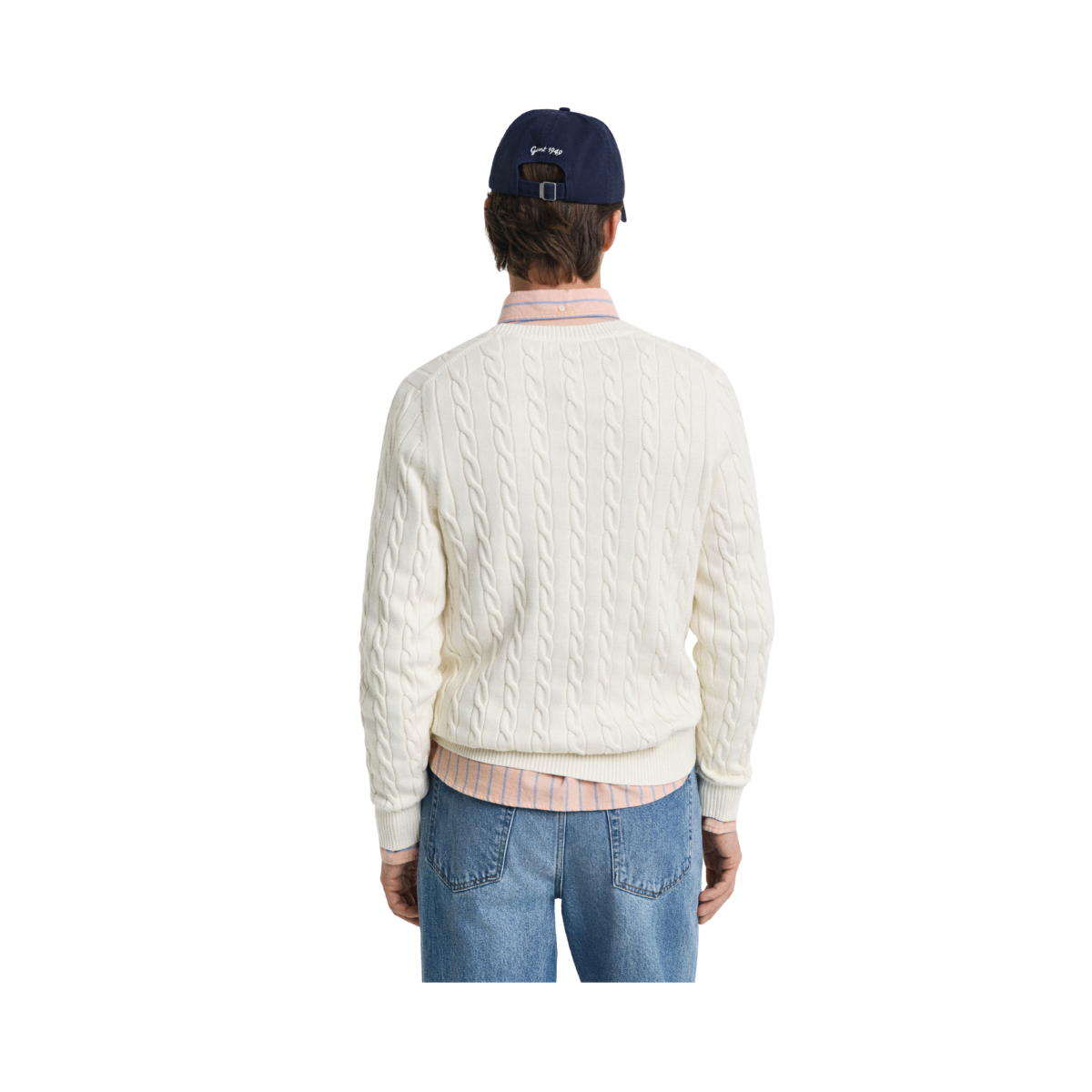 Cotton Cable C-Neck - Cream