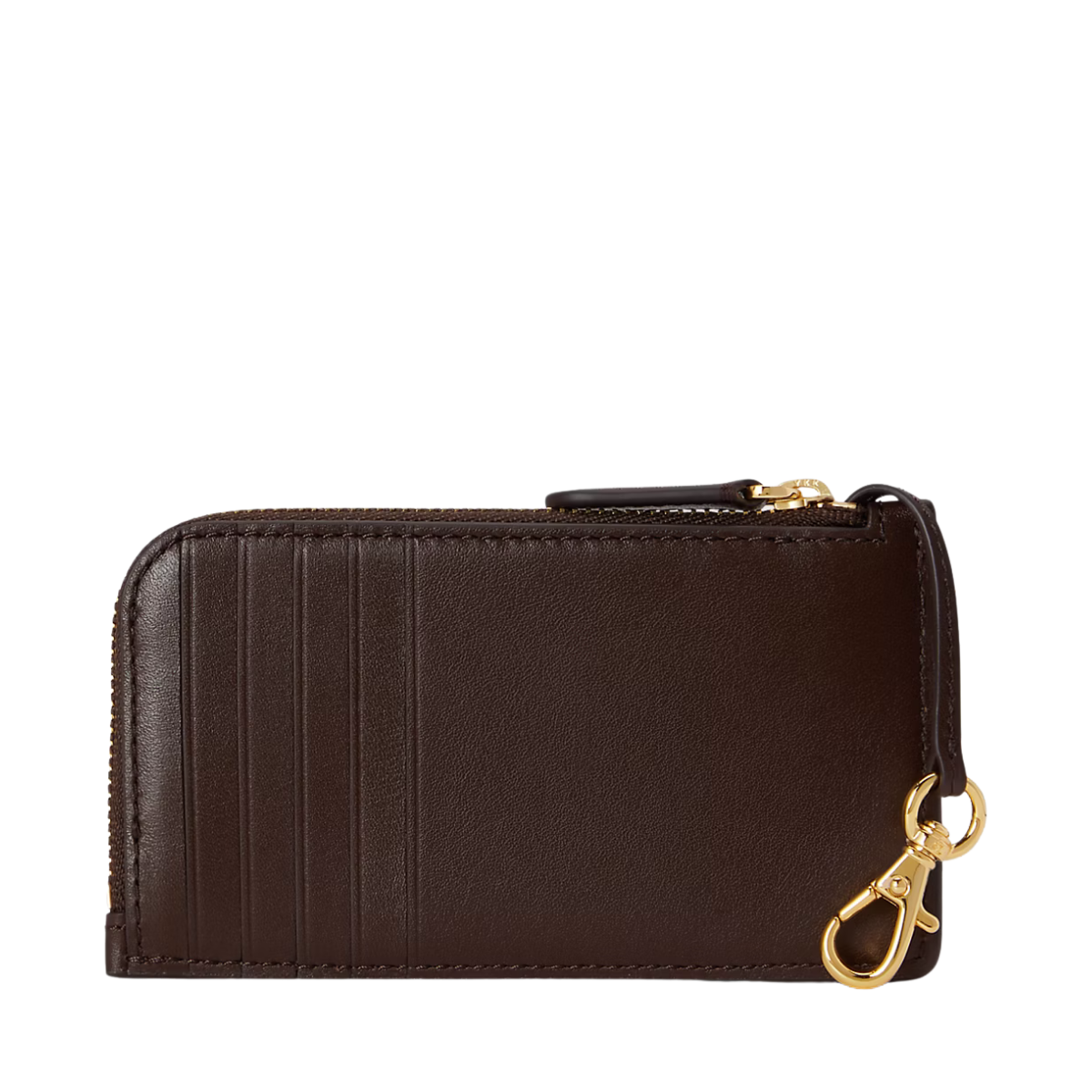 Zip Card Case Small - Chestnut Brown
