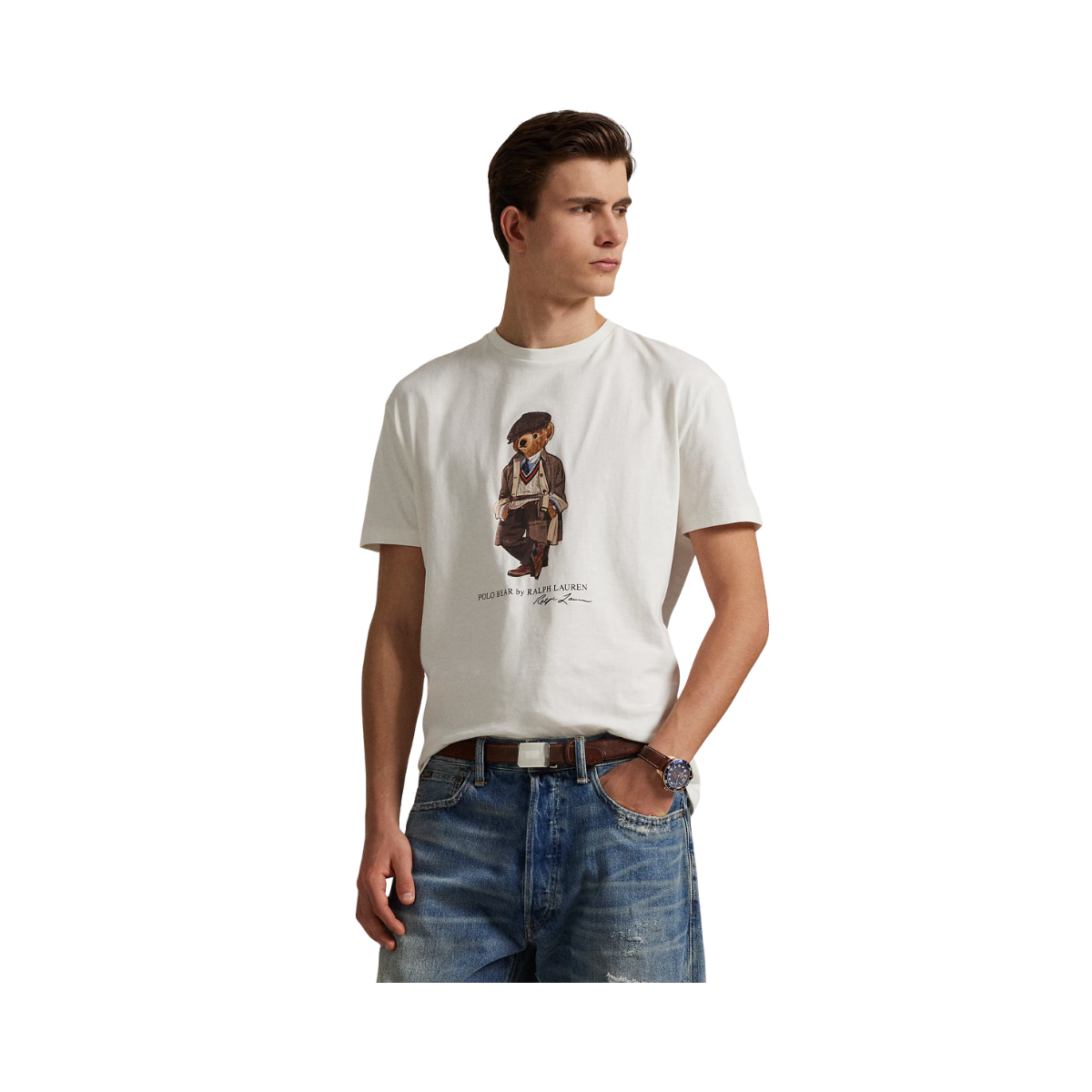Short Sleeve T-Shirt - Deckwash White Bear