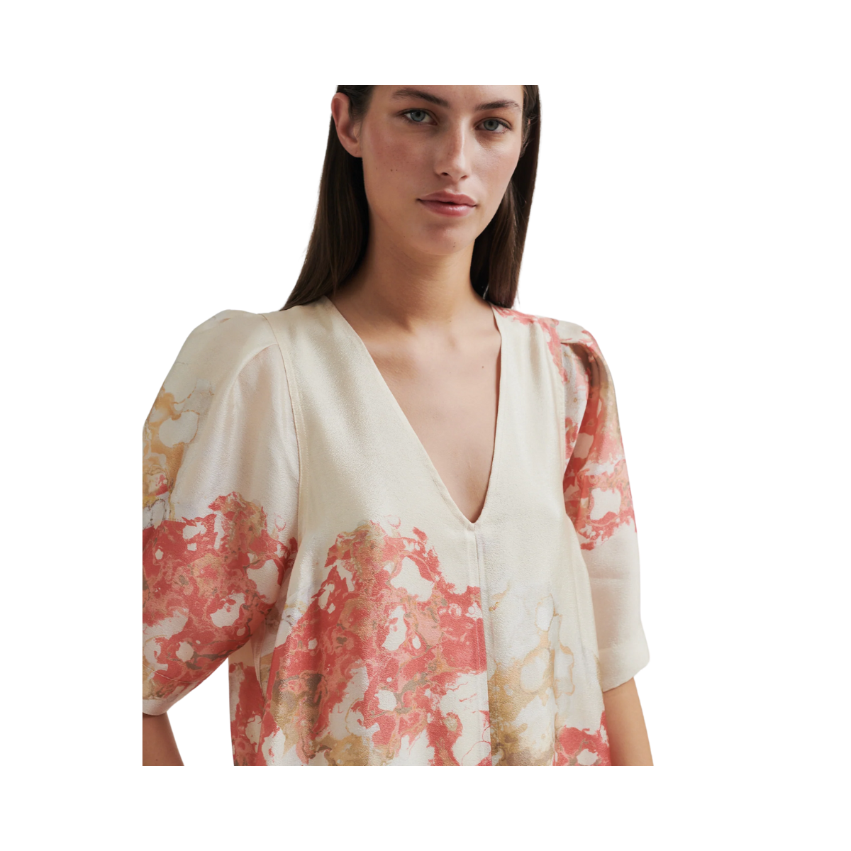 Lugana Maxi Dress - Spiced Coral