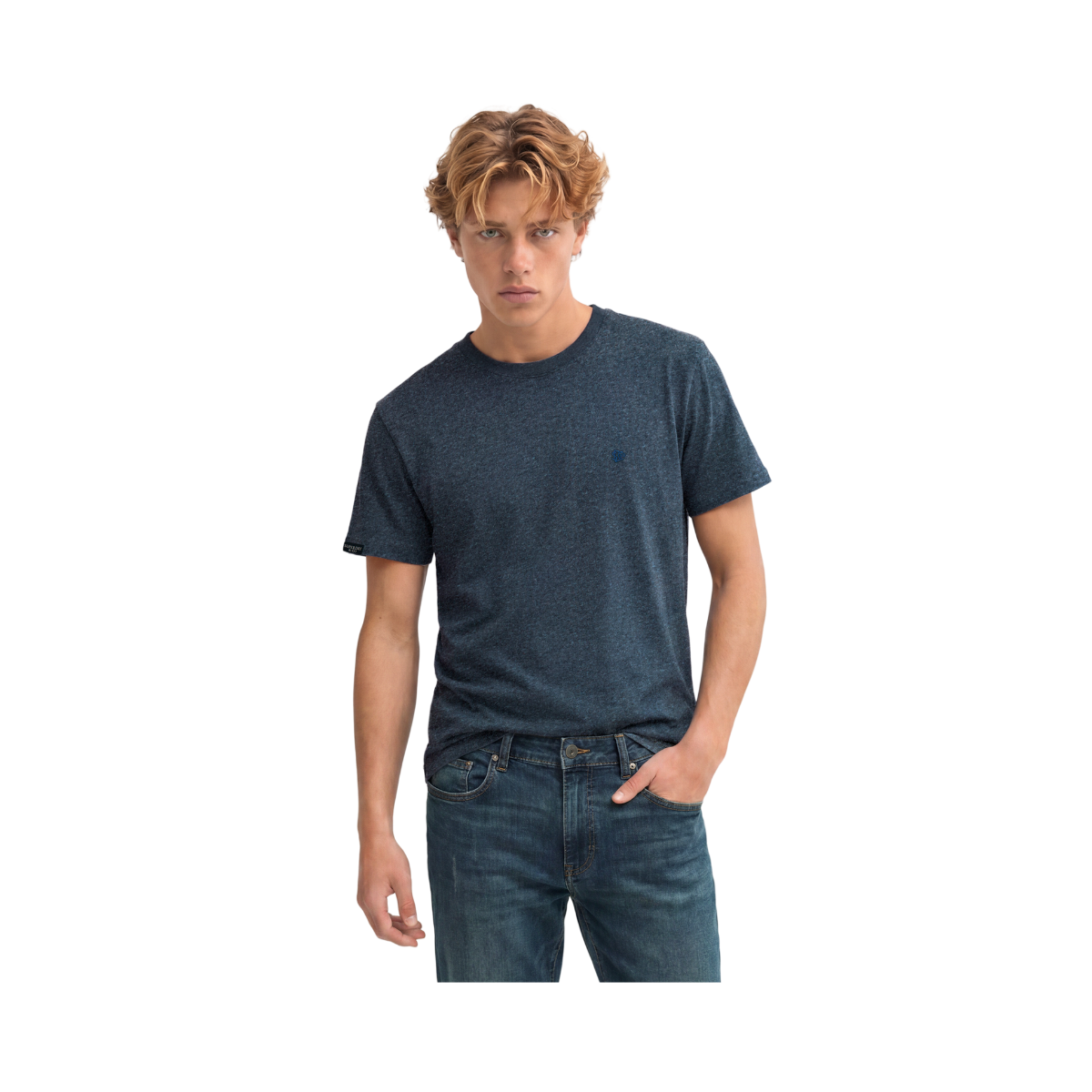 Essential Sdco Logo Emb Tee - Dark Blue Grit/Pure Navy