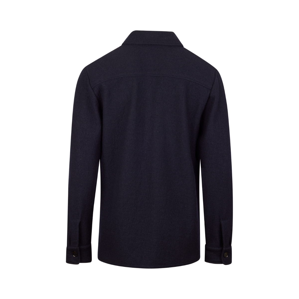 Overshirt Knitted Felted Wool - Navy