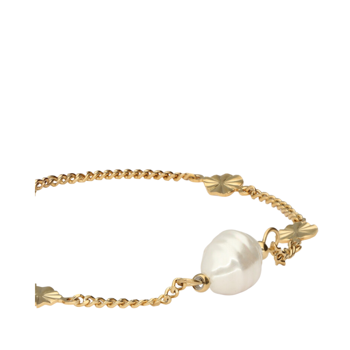 Bracelet pearl hearts - Gold