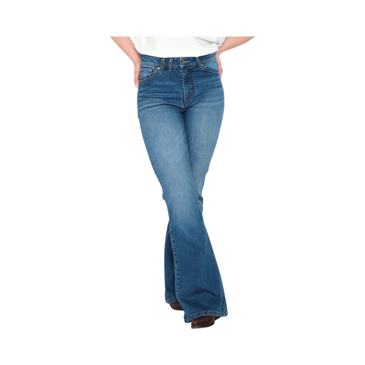 Sonya Bootcut - Medium Wash Blue Denim