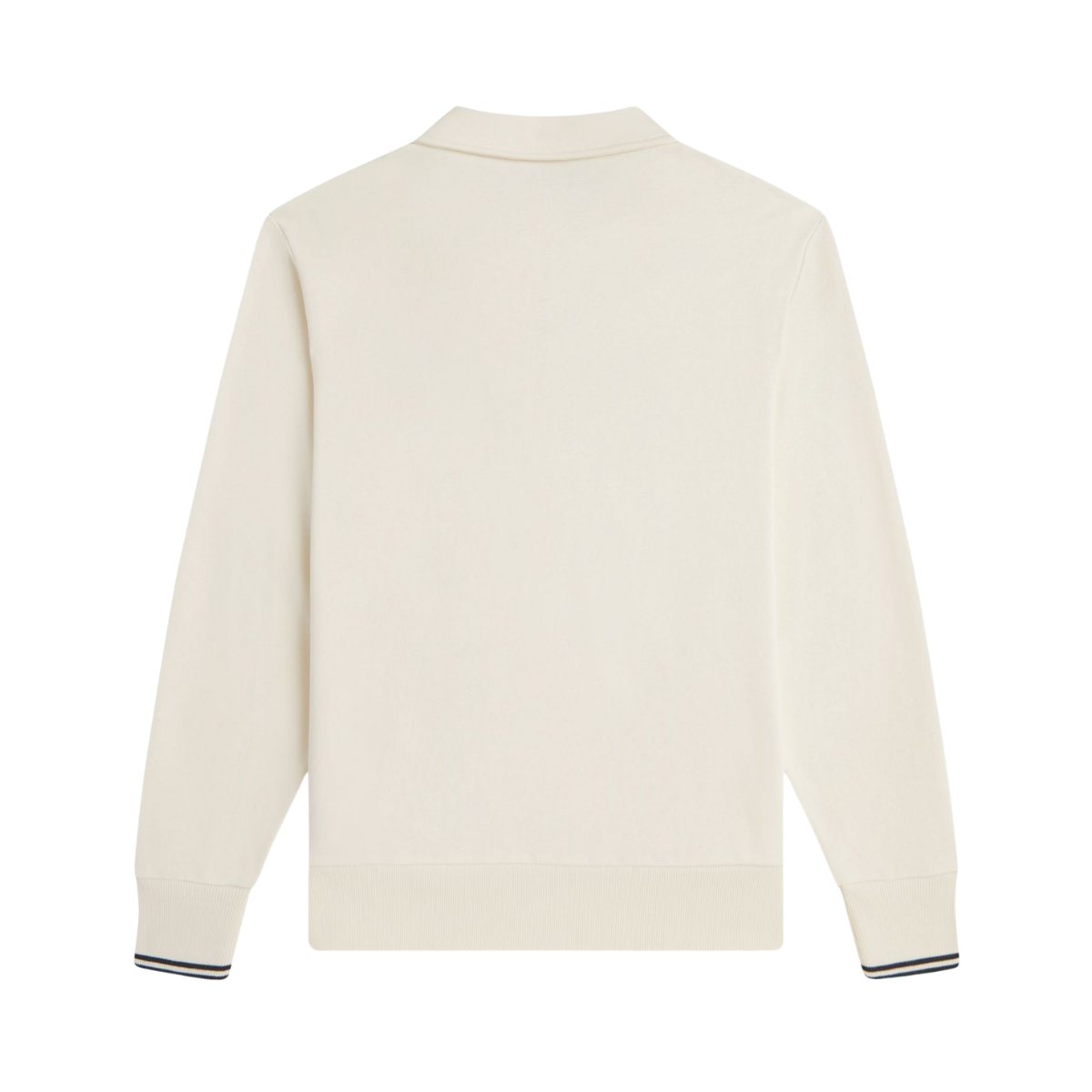 Half Zip Collared Sweatshirt - Ecru