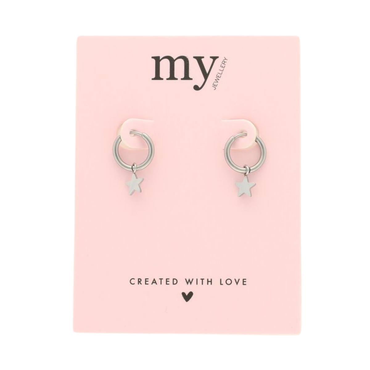 Earrings With Star - 1500 Silver
