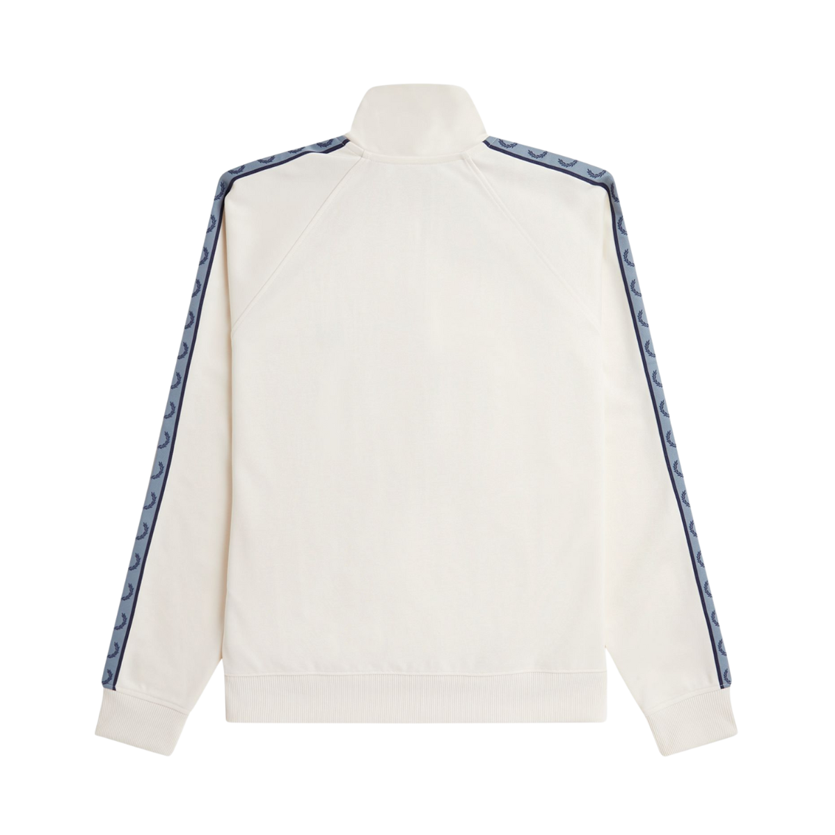 Contrast Tape Track Jacket - Ecru/Navy