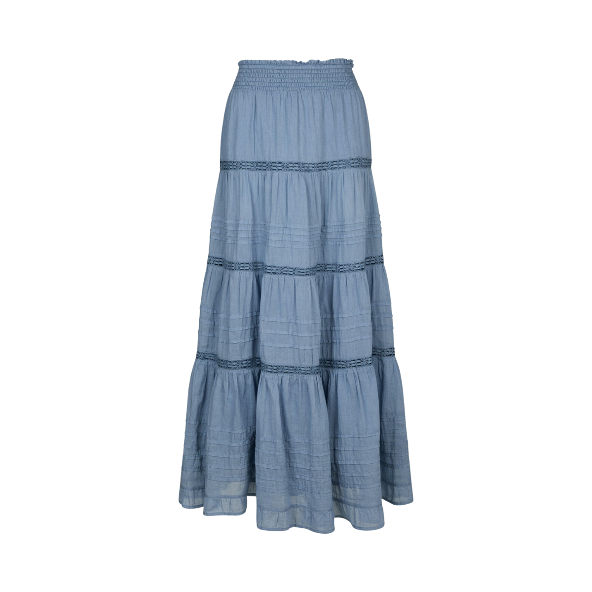 Felicia S Voile Skirt - Smoke Blue