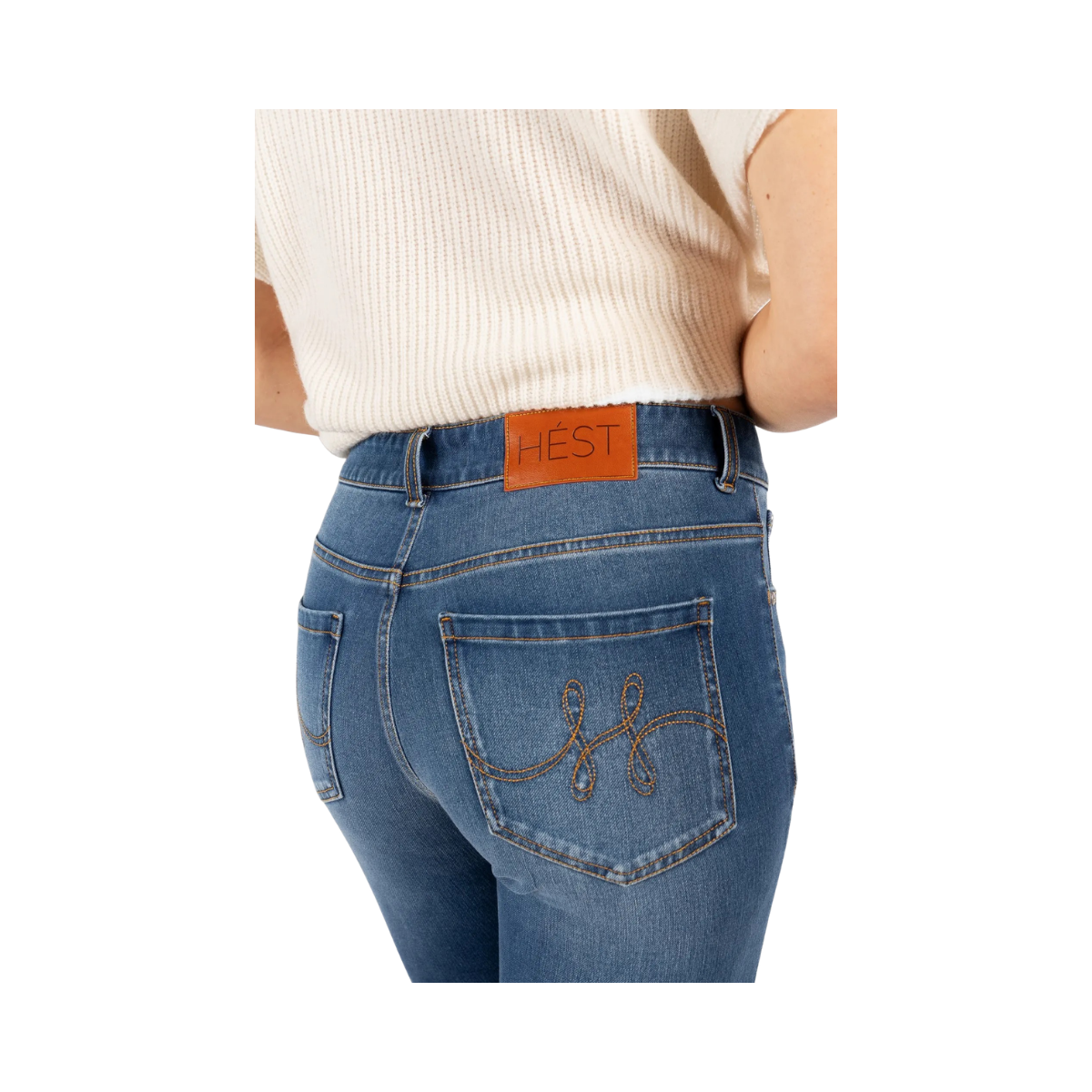 Natalie Skinny Jeans - Medium Wash Blue Denim