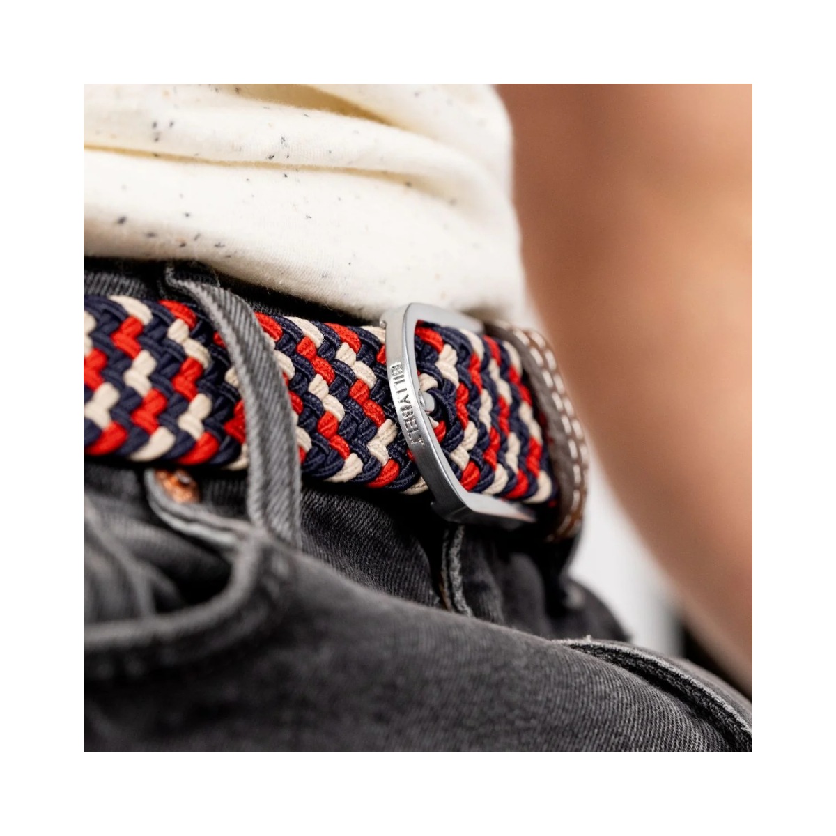 WOVEN ELASTIC BELT - TWO-TONED - The Amsterdam