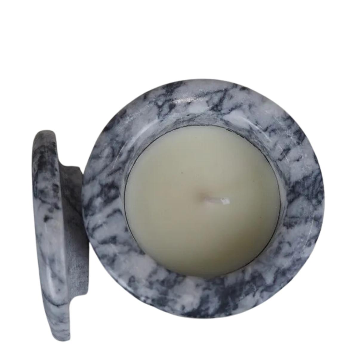 Marble candle Seklet - Grey
