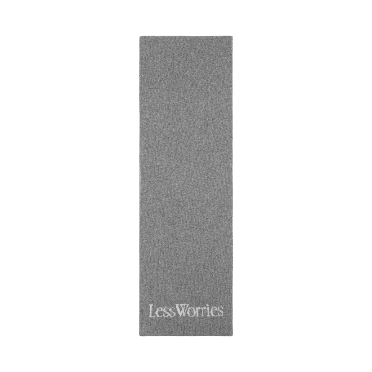 Cashmere Blend Logo Scarf - Grey