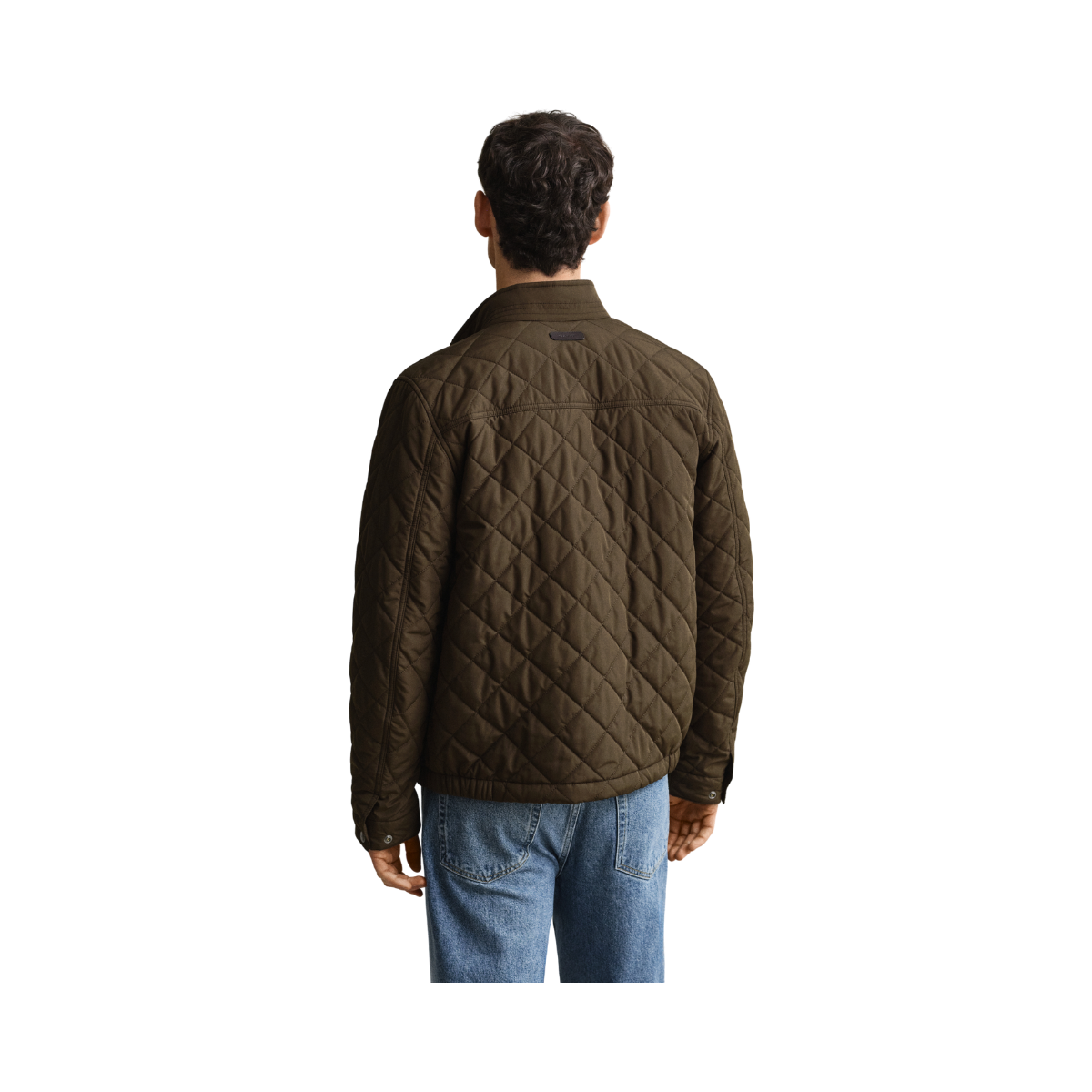 Quilted Jacket - Black Brown