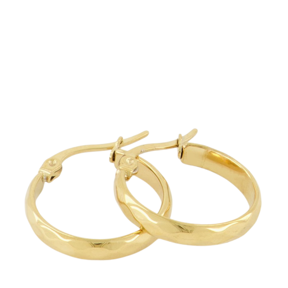 Oorbellen rond patroon - 1200 Gold