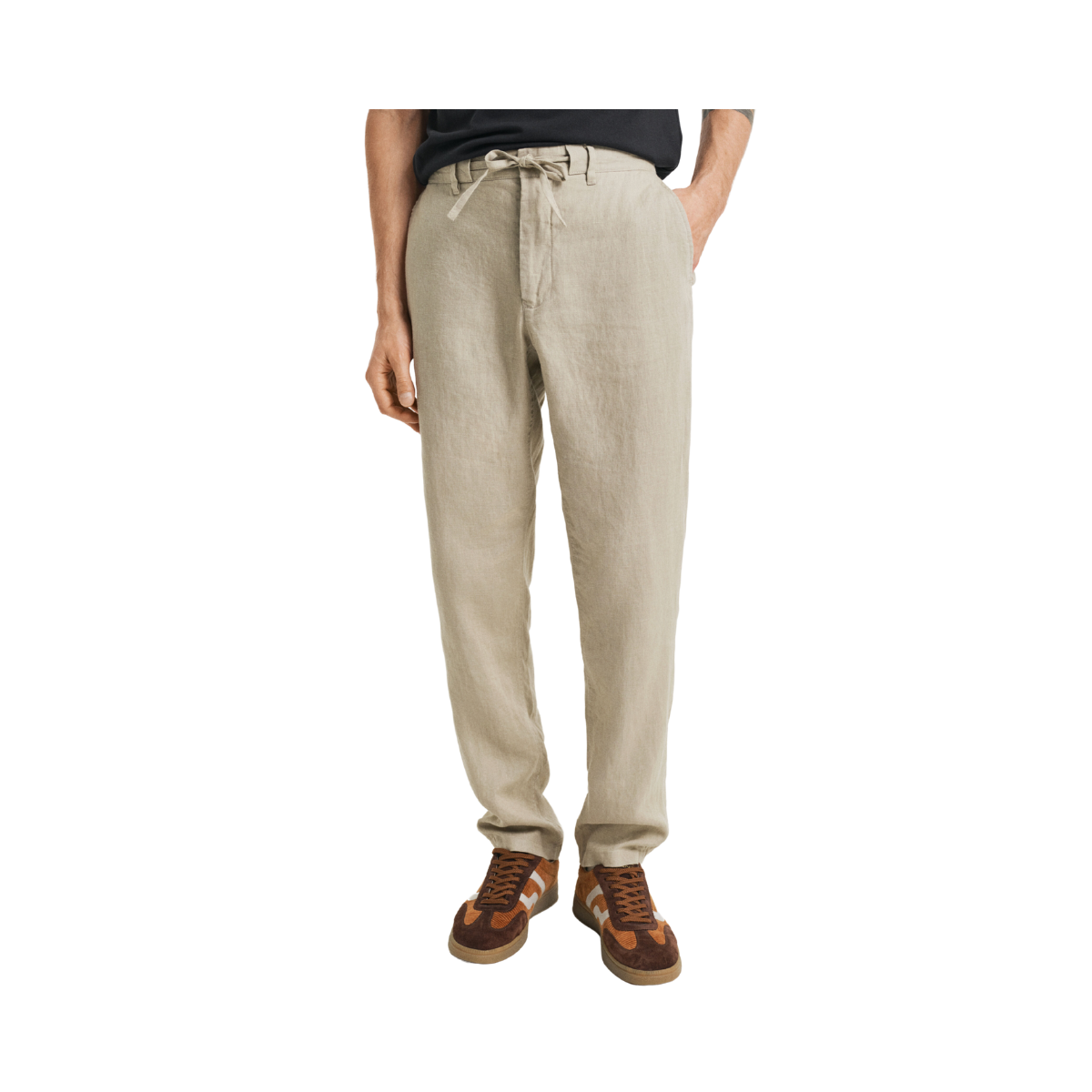 Relaxed Linen DS Pants - Dry Sand
