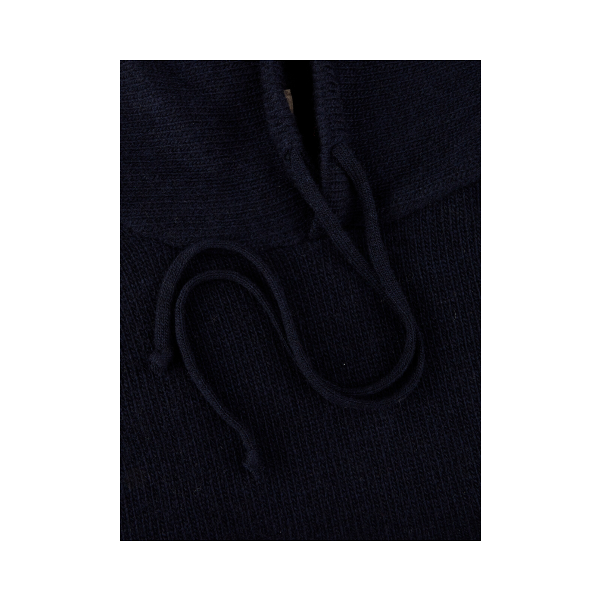 Pullover Knitted Hood - Navy