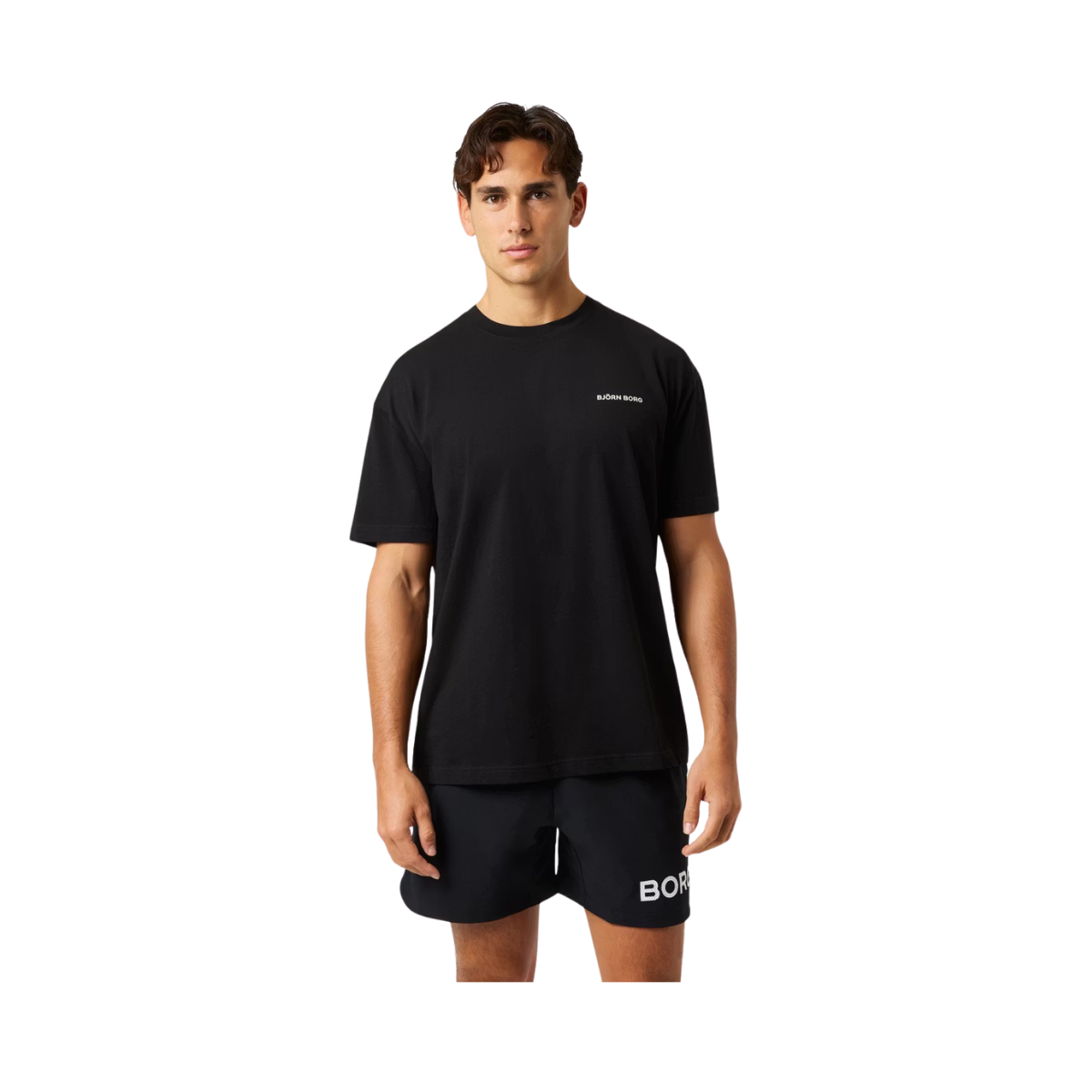 Borg Gym Oversized T-Shirt - Black Beauty