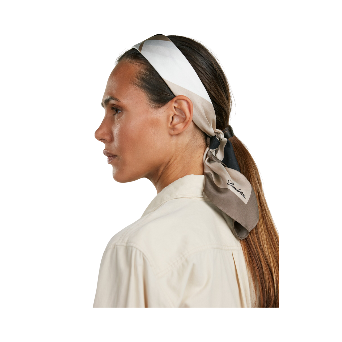 Silk Scarf - Dark Brown