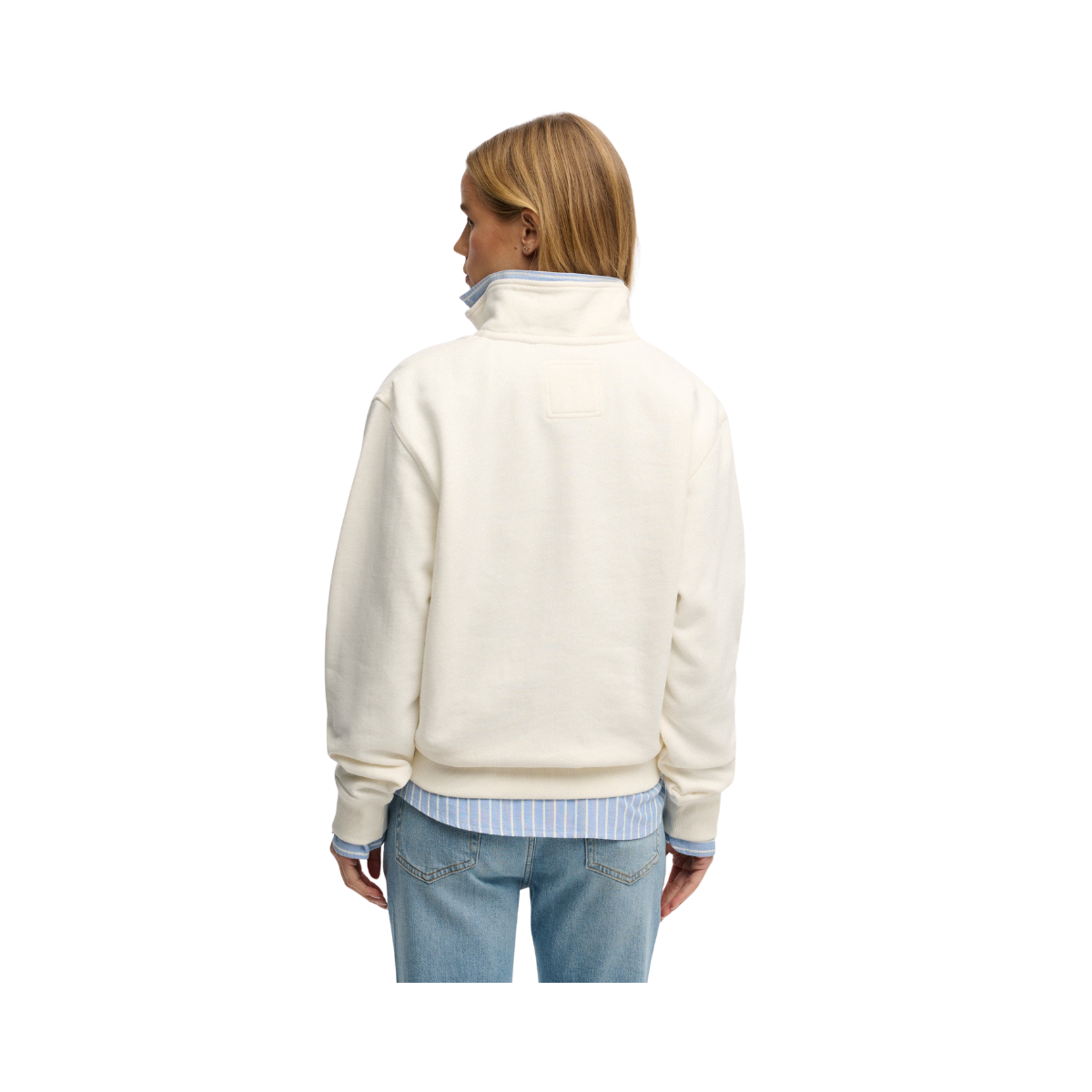 Ath Ess Graphic Half Zip - Desert Bone Off White
