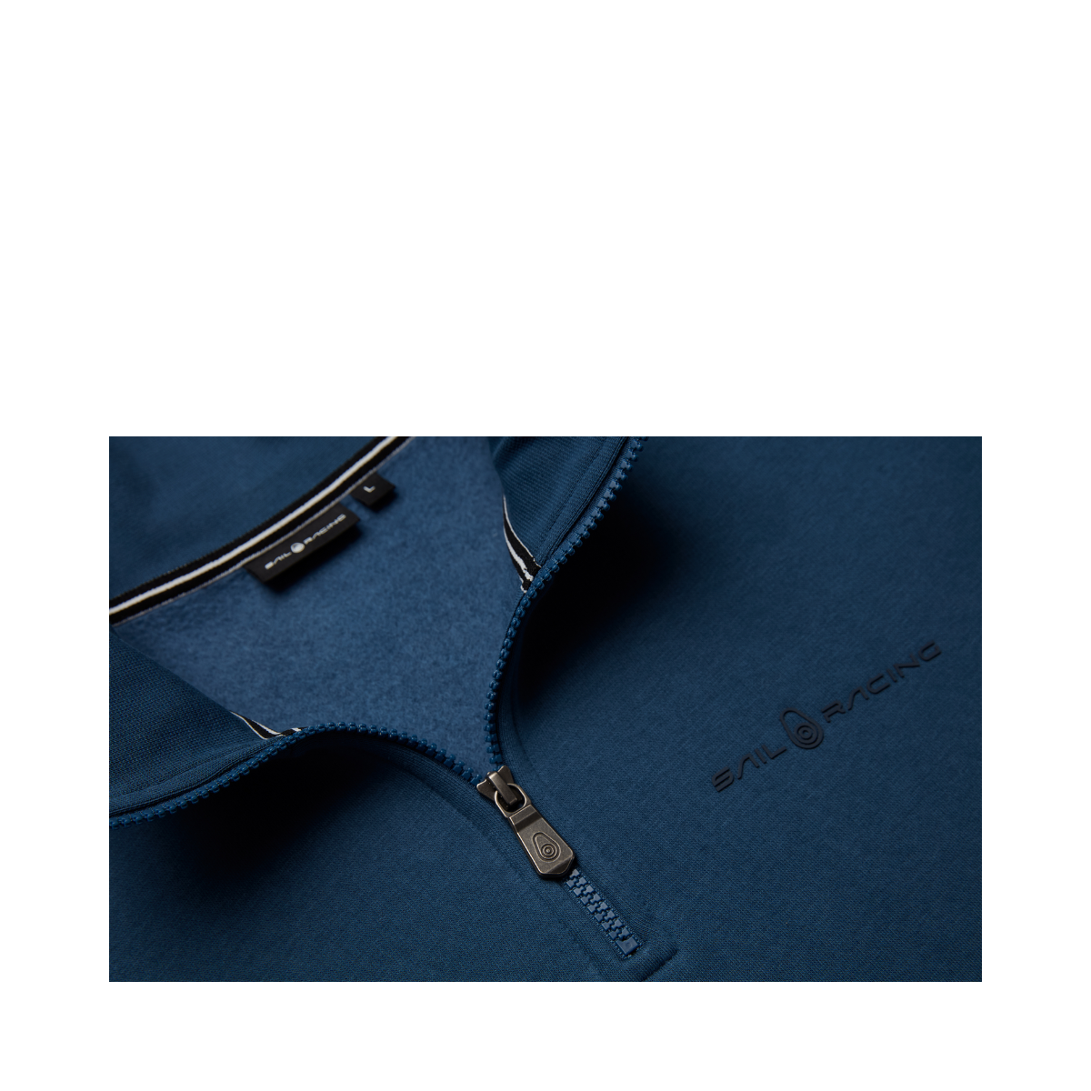 Bowman Logo T-Neck - Neptune Blue