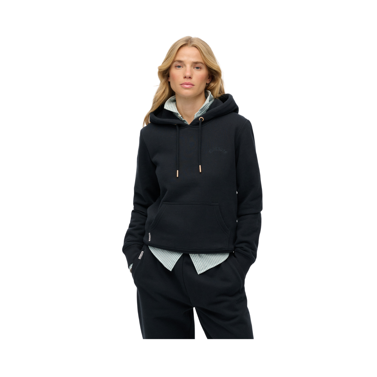 Essential Logo Emb Hood Hb - Eclipse Navy