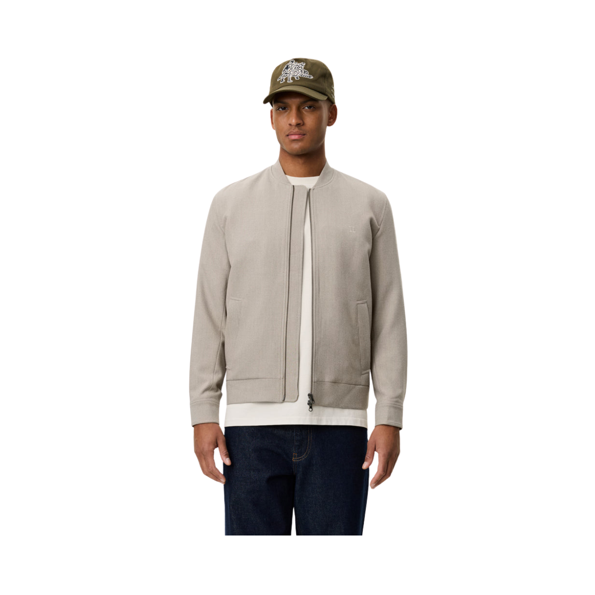 Como Reg Bomber Jacket - Seasonal - 880 Laurel Oak Sand