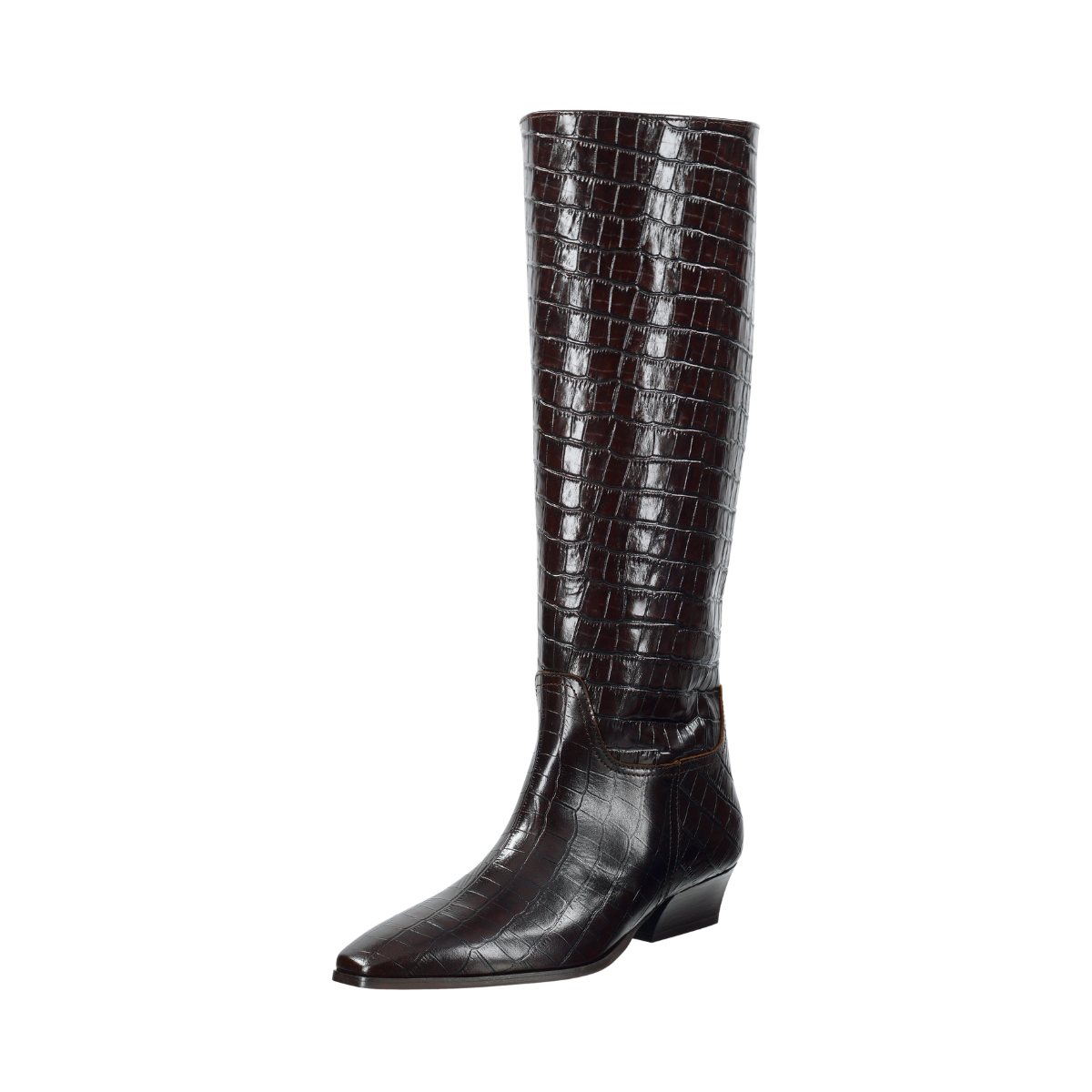 Bassotte Long Shaft Boot - Dark Brown