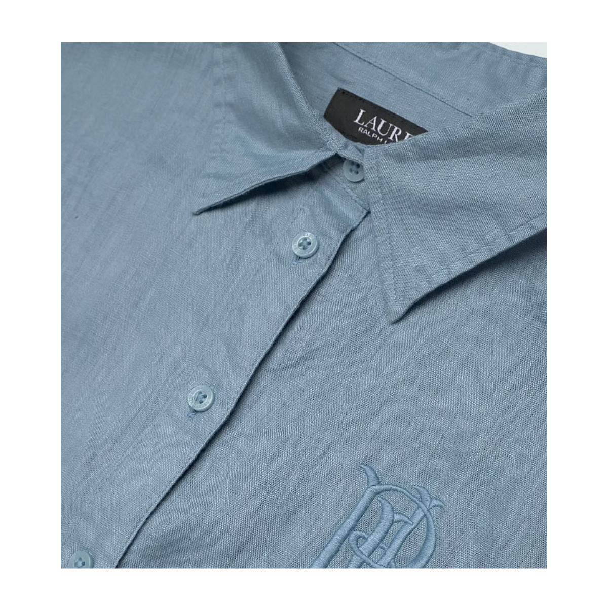 Broono SS Button Front Shirt - Light Blue