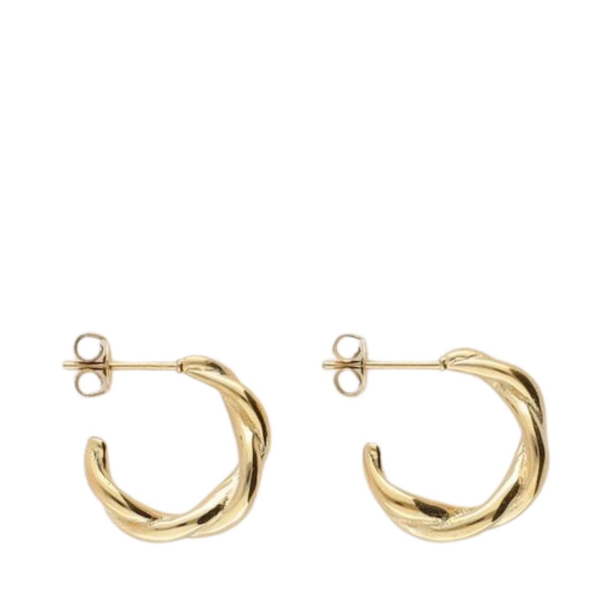 Earrings Turned - 1200 Gold