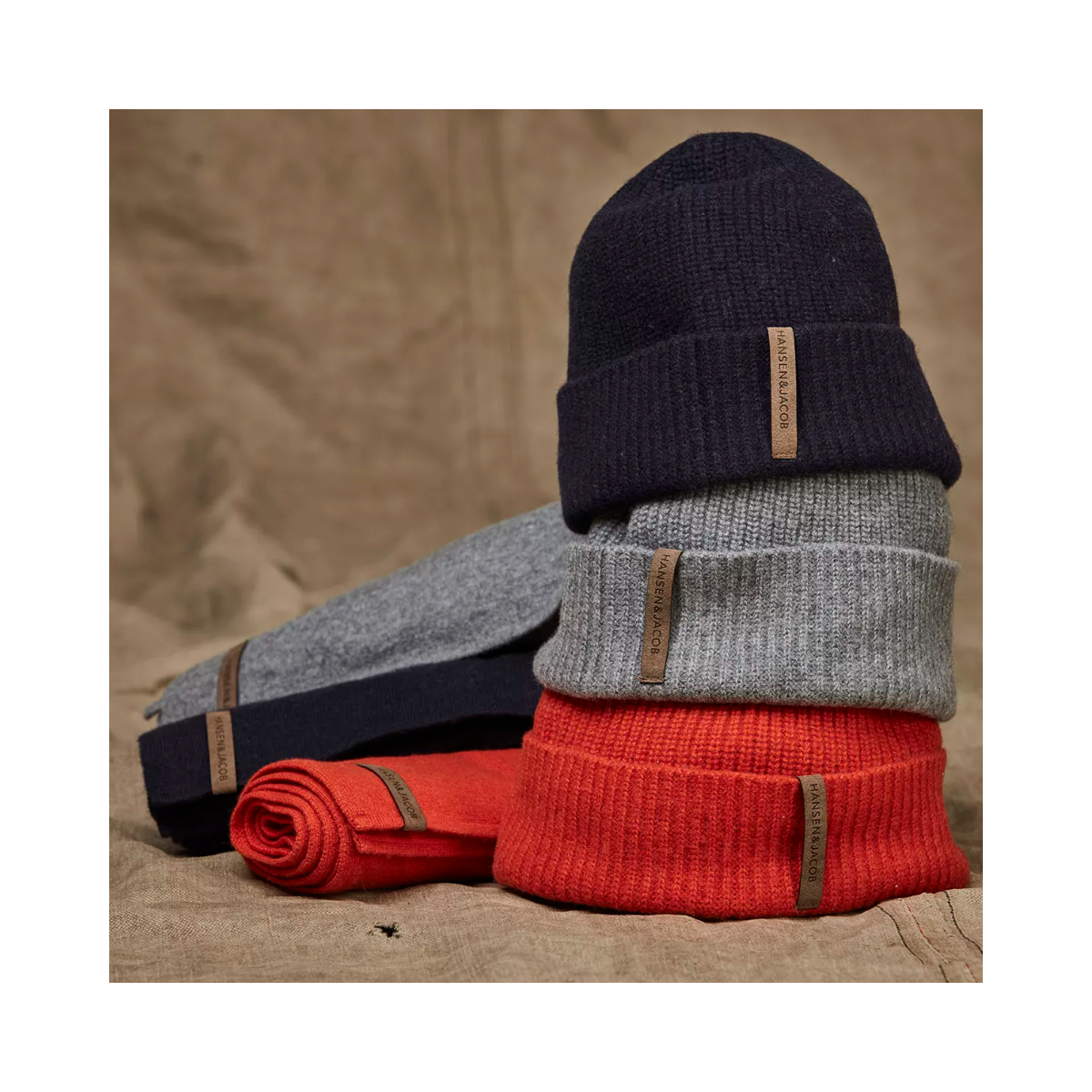 Geelong Knitted Scarf - Navy