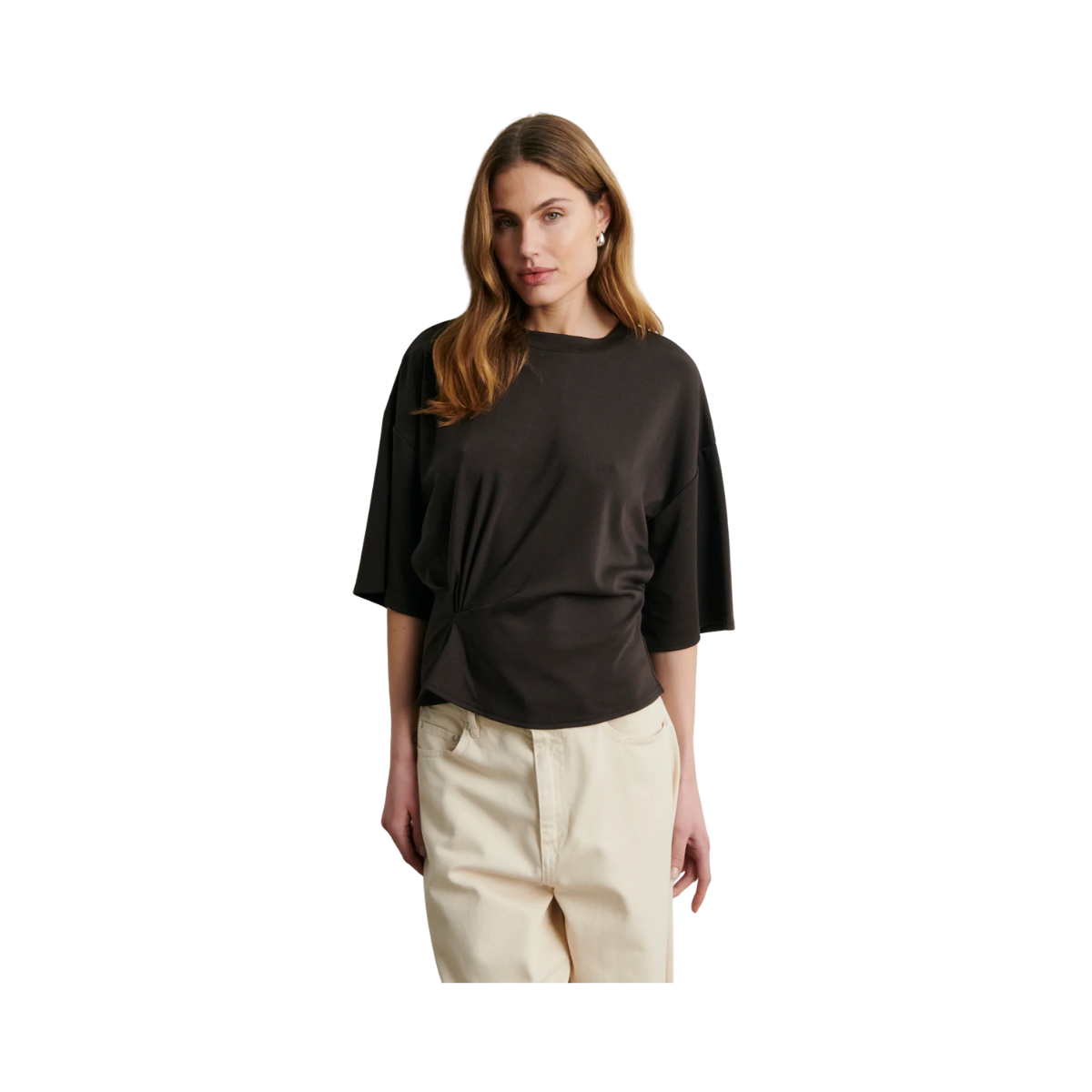 Missouri Tee - Dark Brown Melange