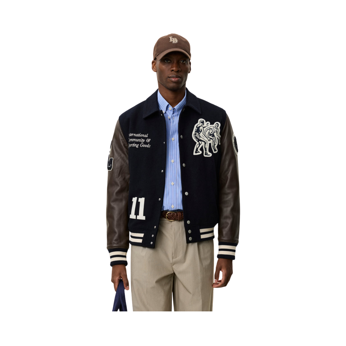 Basket Varsity Wool Jacket - 460 Dark Navy Blue