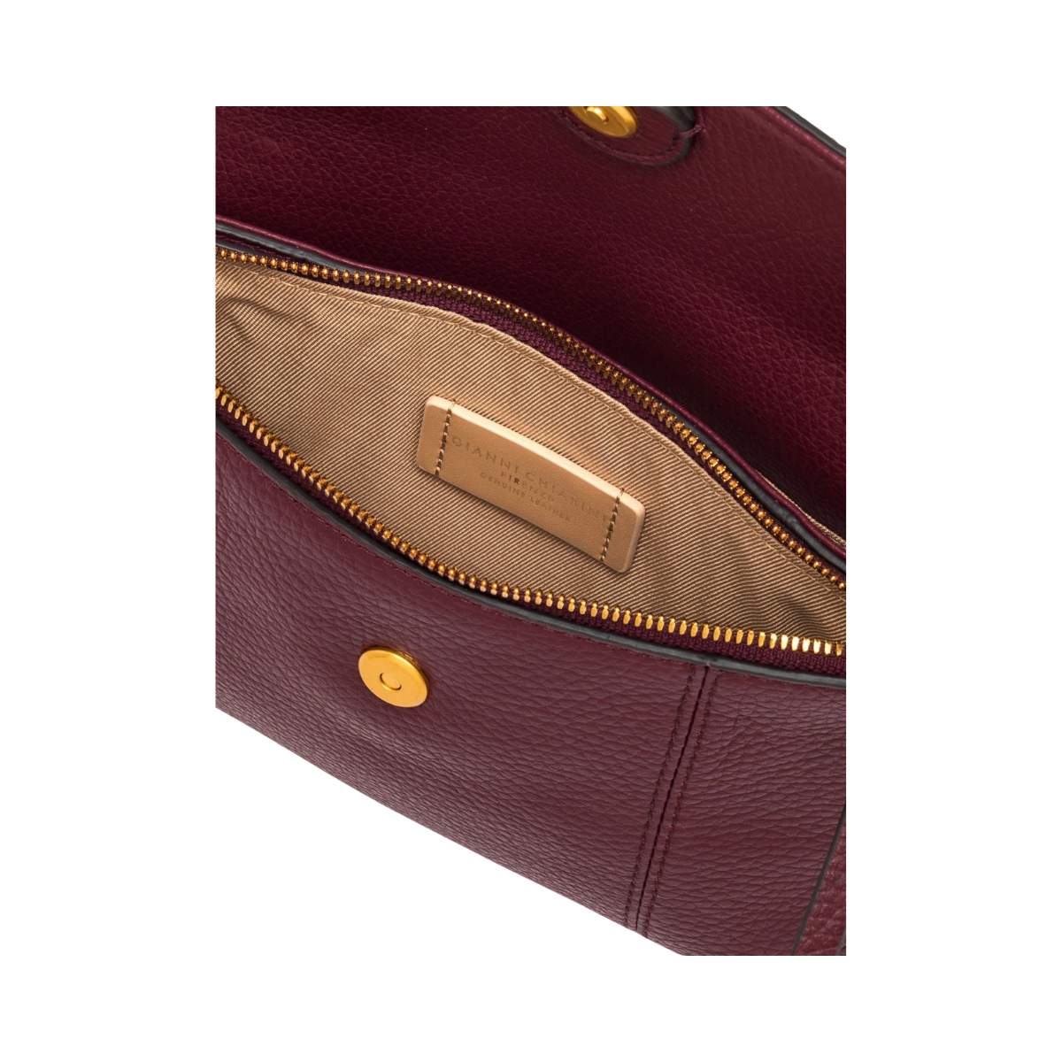 Vicky Leather Handbag - Antique Ruby