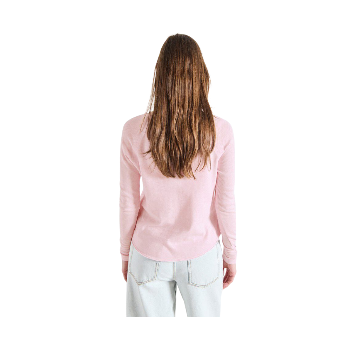 T-Shirt Droit Ml Col Bateau - Guimauve Vintage