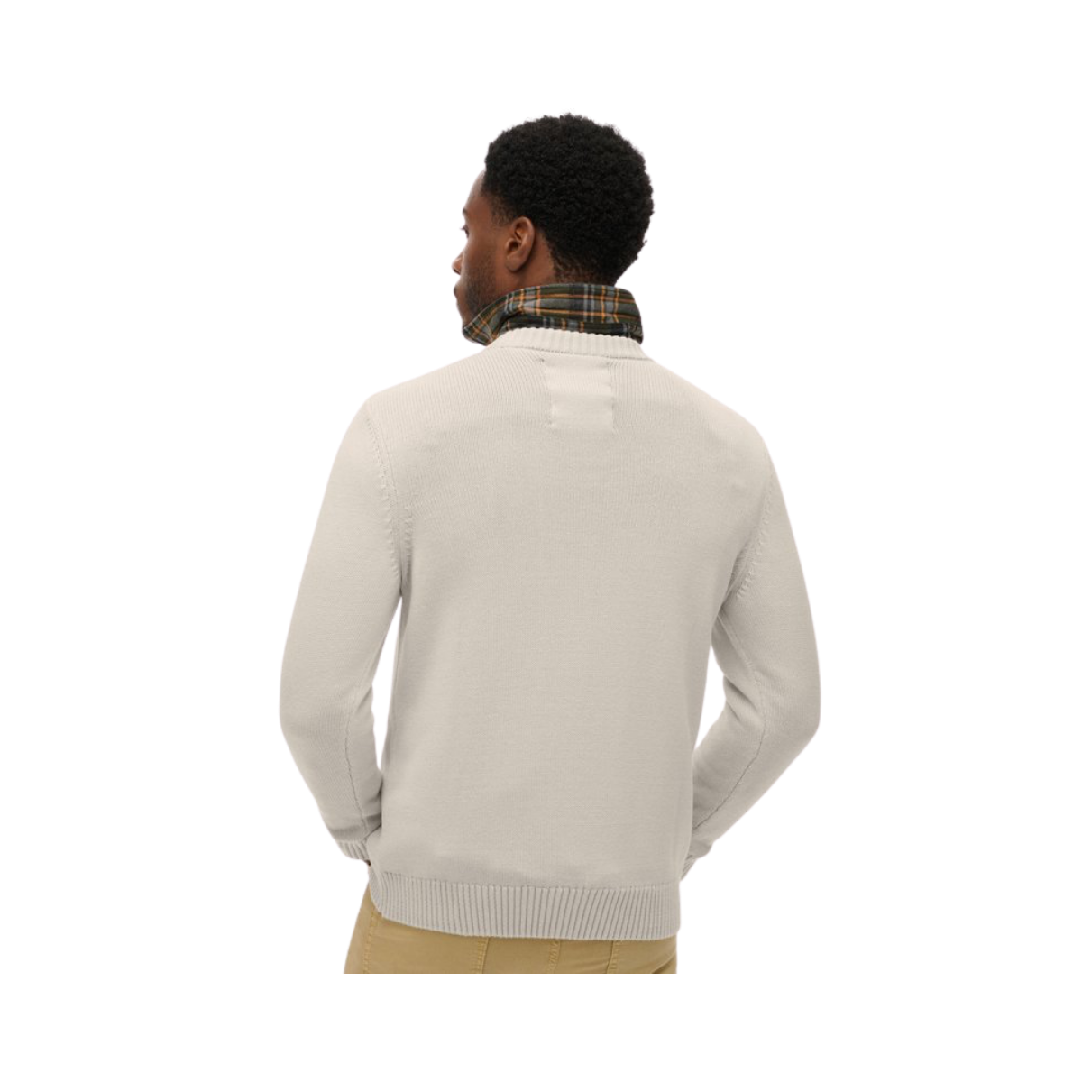 Preppy Cotton Jumper - Sailcloth White