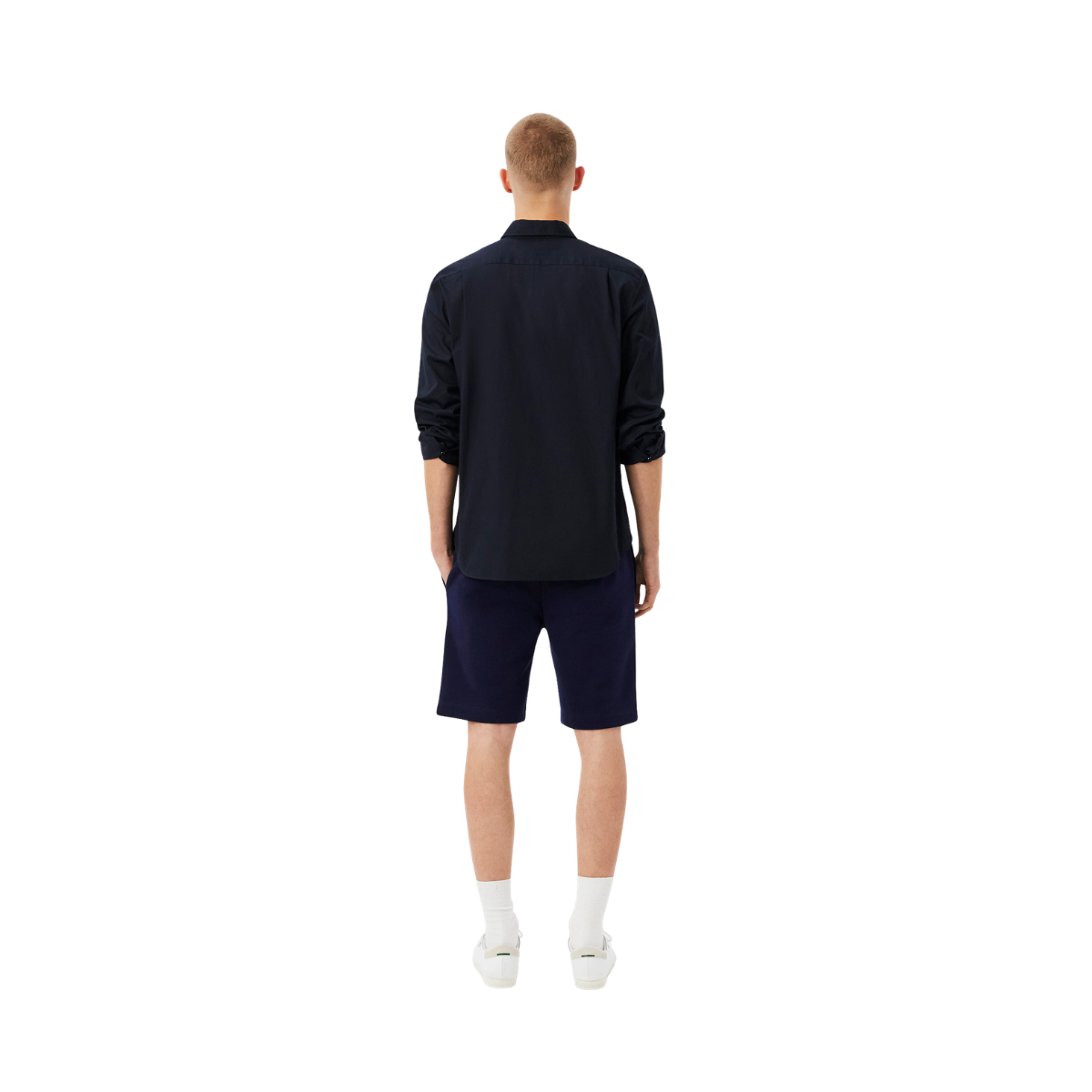 Elastic Waist Shorts - Navy Blue